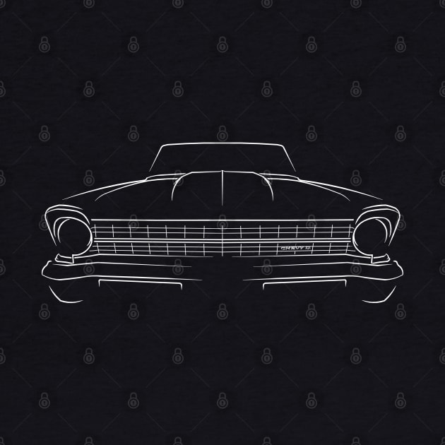 1967 Chevy II Nova - front stencil, white by mal_photography